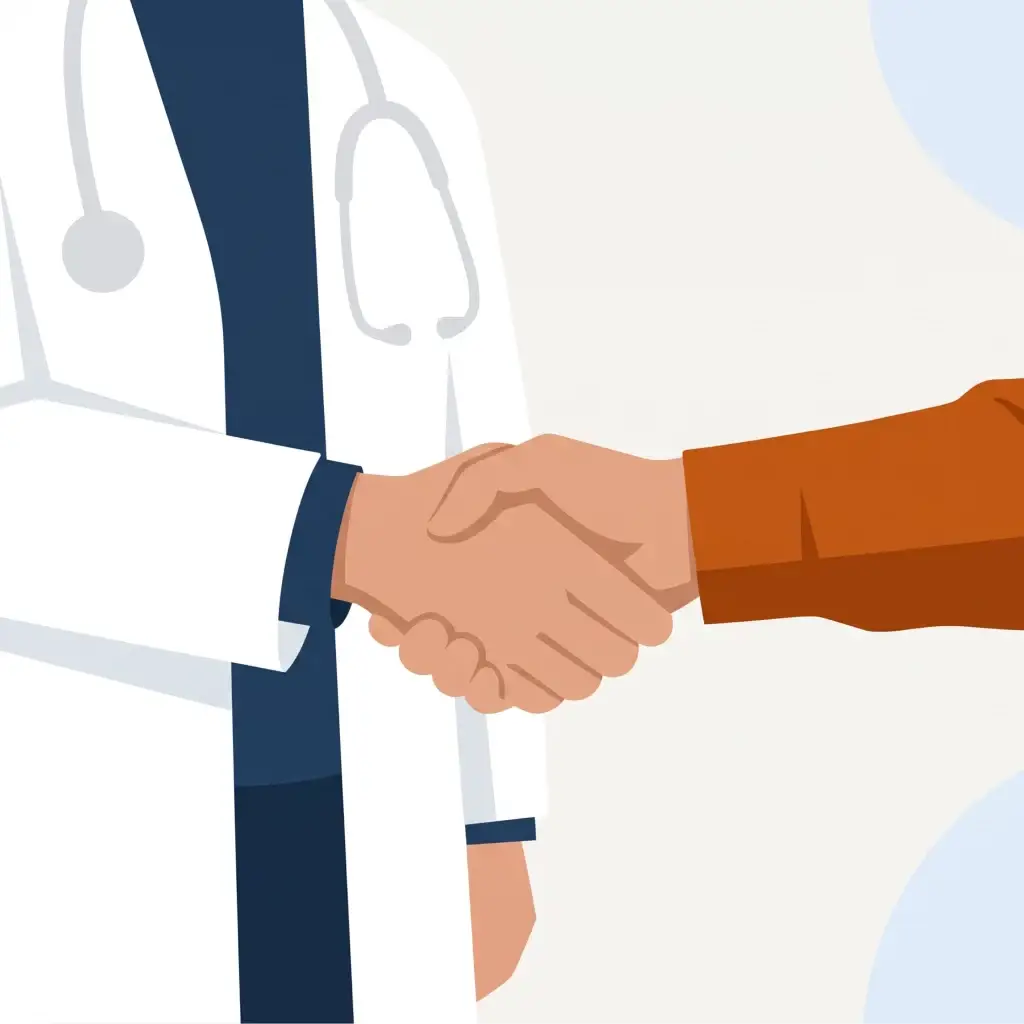 MRO shaking hands with consortium member